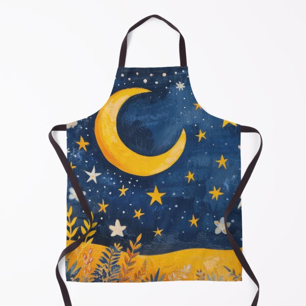 Item preview, Moon stars night starry sky designed and sold by ArtHouseNiklas.