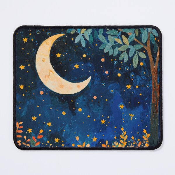 Item preview, Moon stars night starry sky designed and sold by ArtHouseNiklas.