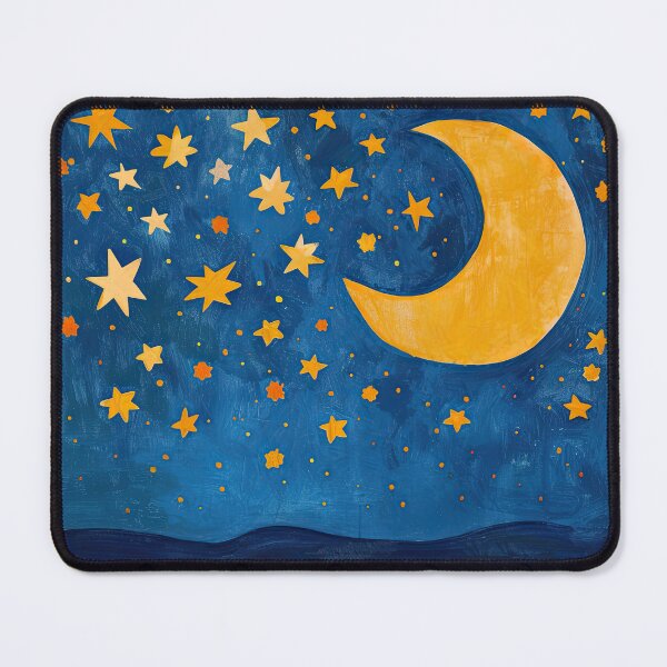 Item preview, Moon stars night starry sky designed and sold by ArtHouseNiklas.