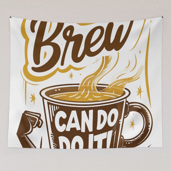 Item preview, Brew Can Do it morning motivation for coffee lovers designed and sold by Mephisto696.