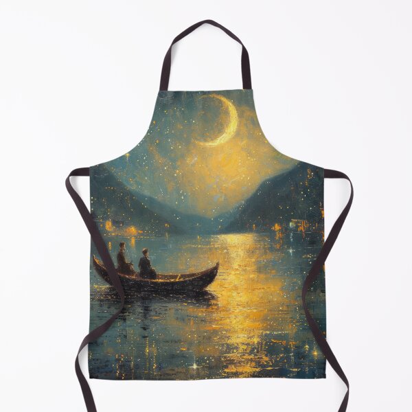 Item preview, Night, romance, moon, inspired by Monet designed and sold by ArtHouseNiklas.