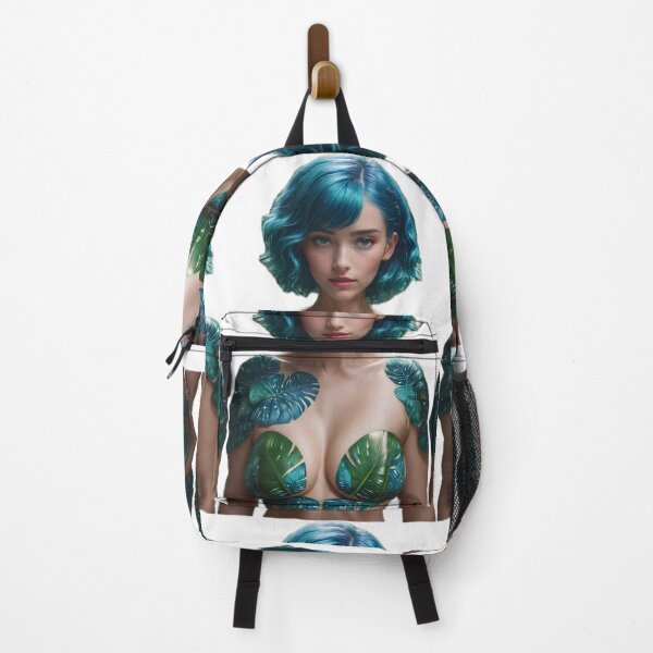 Item preview, Blue-hair beautiful Amazon! designed and sold by KeroDesignAI.