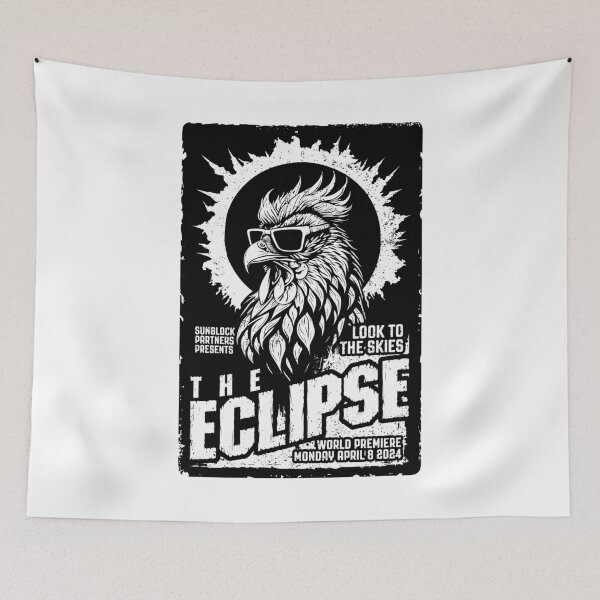 Item preview, Chicken Solar Eclipse 2024 Rooster Science Fiction Movie designed and sold by GrandeDuc.