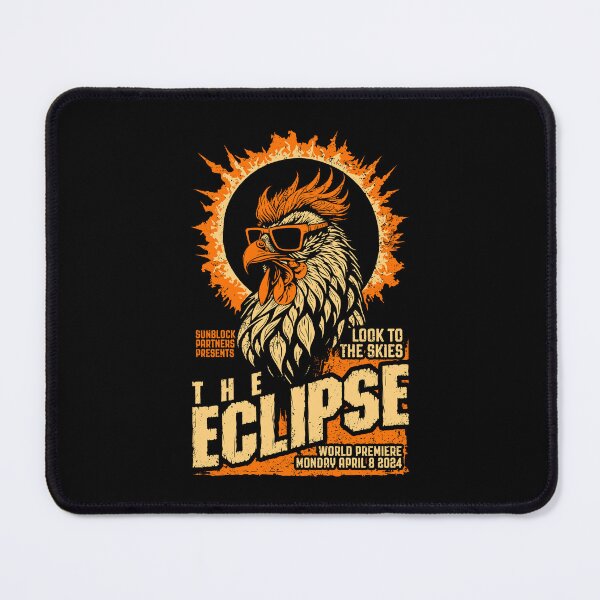 Item preview, Chicken Solar Eclipse 2024 Rooster Science Fiction Movie designed and sold by GrandeDuc.