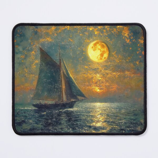 Item preview, Night, romance, moon, inspired by Monet designed and sold by ArtHouseNiklas.