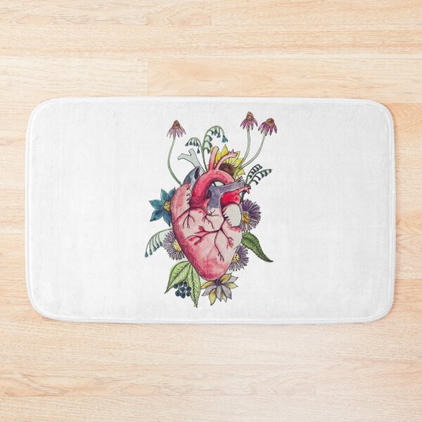 Item preview, Heart Overgrown Anatomy Botanical Floral - Hearts and flowers - designed and sold by Art-of-amine.