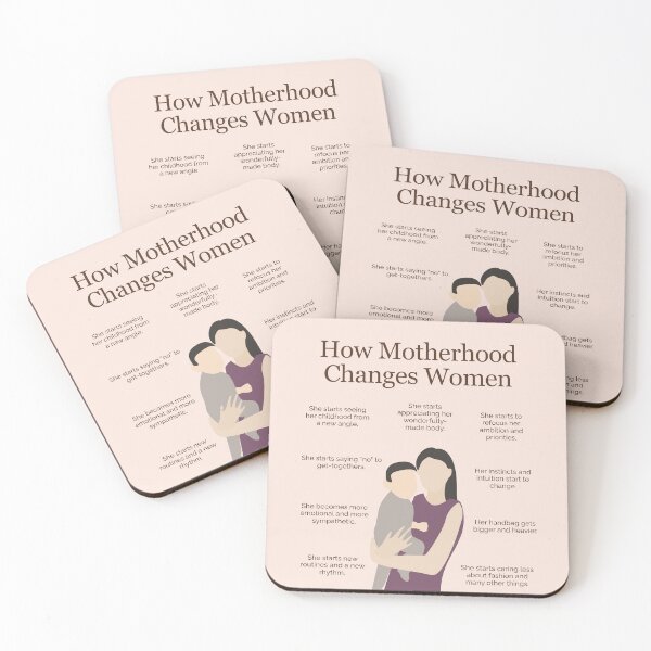 Item preview, How Motherhood Changes Women designed and sold by TheFocusedShop.