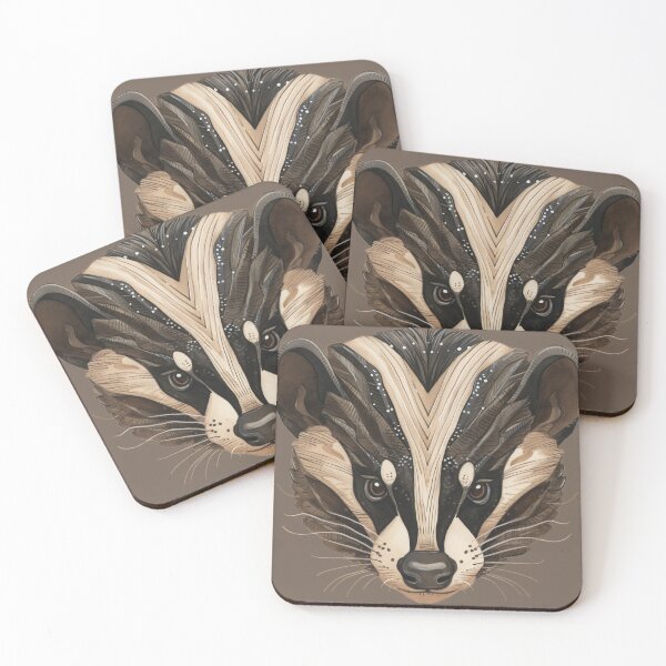 Item preview, folklore badger designed and sold by Vilemo.