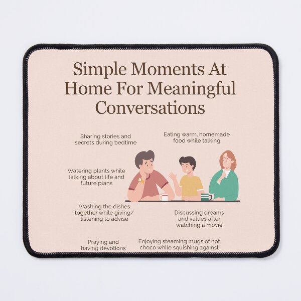 Item preview, Simple Moments at Home for Meaningful Conversations designed and sold by TheFocusedShop.
