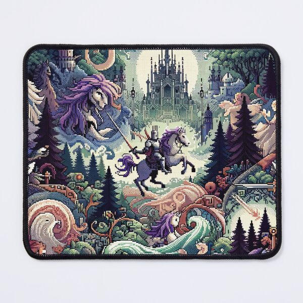 Item preview, seamless pattern knight kingdom designs and elements reminiscent of mythical creatures or medieval scenes designed and sold by rizaldz.