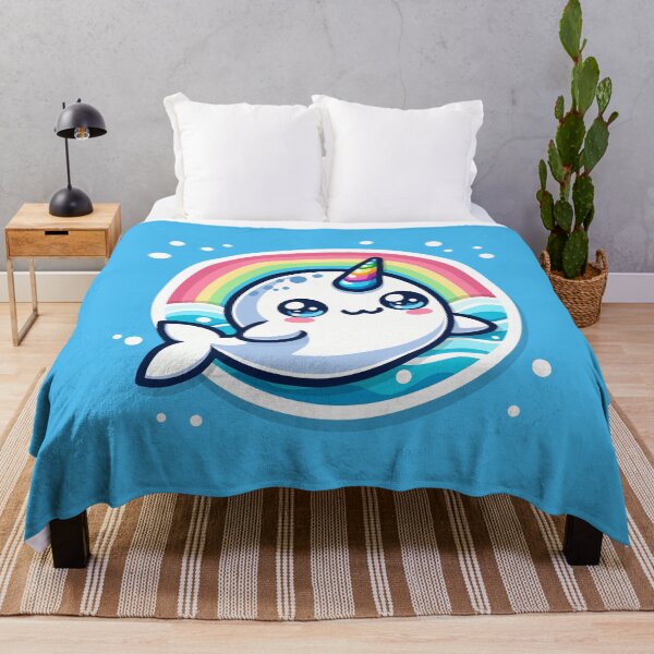 Artikelvorschau, Niedliches Narwal-Regenbogendesign entworfen und verkauft von damomonkey.