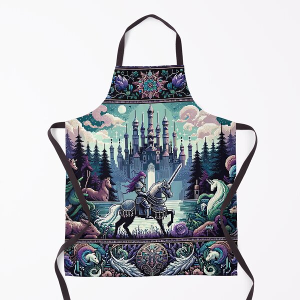 Item preview, seamless pattern knight kingdom designs and elements reminiscent of mythical creatures or medieval scenes designed and sold by rizaldz.