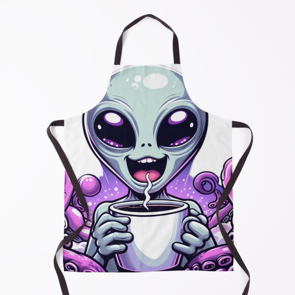 Item preview, Cute alien coffe time designed and sold by Kasta1989.