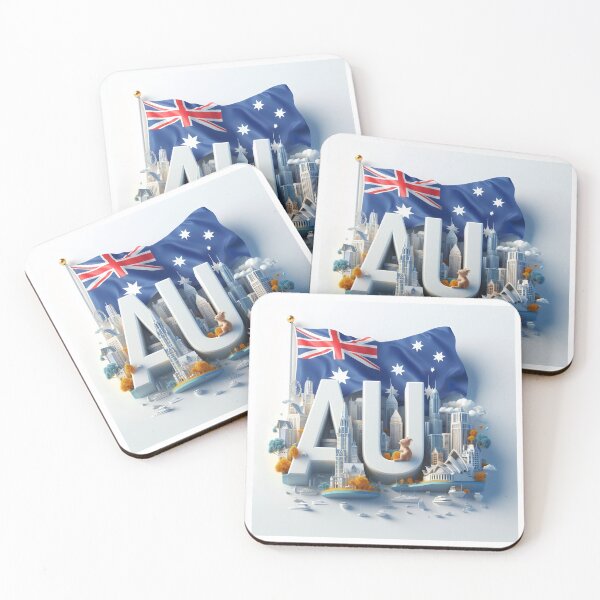 Item preview, Australia 3D Flag designed and sold by lsepolis123.