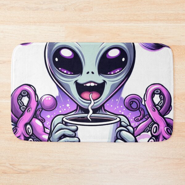 Item preview, Cute alien coffe time designed and sold by Kasta1989.