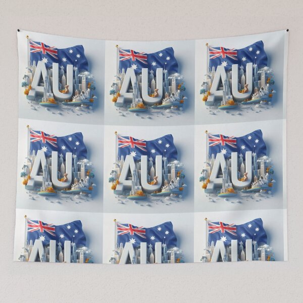 Item preview, Australia 3D Flag designed and sold by lsepolis123.