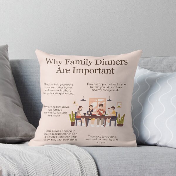 Item preview, Why Family Dinners Are Important designed and sold by TheFocusedShop.