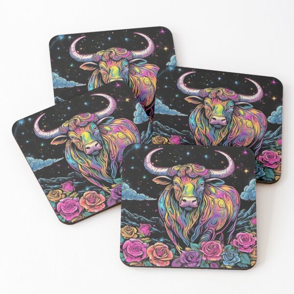 Item preview, Taurus, Zodiac Neon Art designed and sold by ZodiBlend.