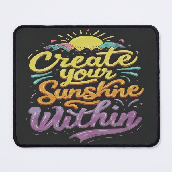 Item preview, Create Your Sunshine Within - Illuminated Typography Design designed and sold by Wishing-Wings.