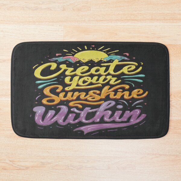 Item preview, Create Your Sunshine Within - Illuminated Typography Design designed and sold by Wishing-Wings.