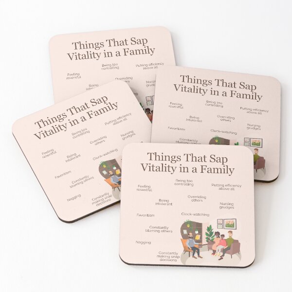 Item preview, Things that Sap Vitality in a Family designed and sold by TFHStore.