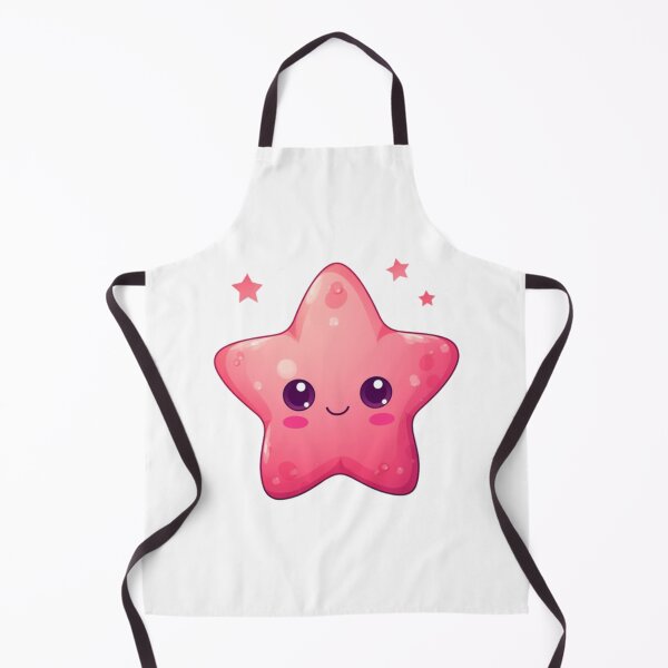 Artikelvorschau, Glücklicher magentafarbener Chibi-Stern entworfen und verkauft von KawaiiArtStyle.