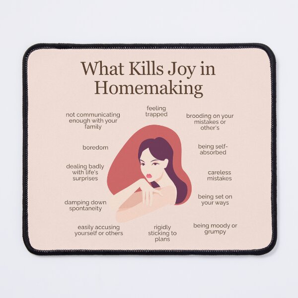 Item preview, What Kills Joy in Homemaking designed and sold by TheFocusedShop.