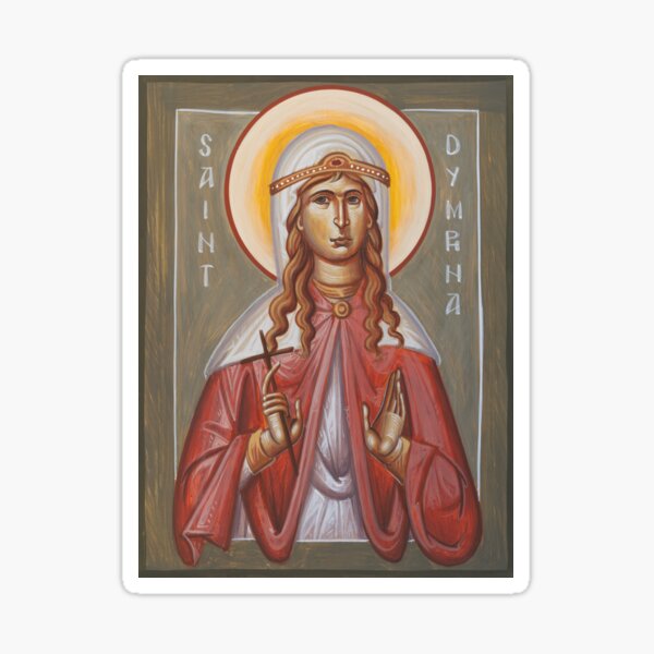 Item preview, St Dymphna designed and sold by ikonographics.