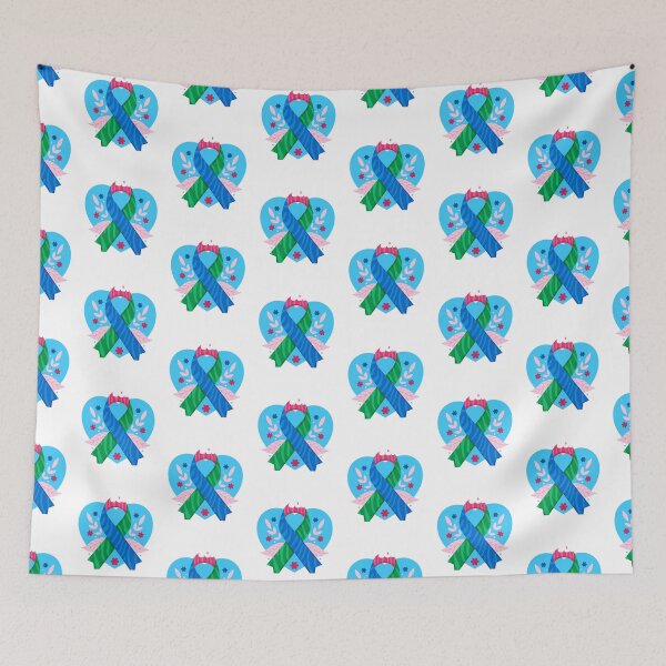 Item preview, I Love Someone Rare Multicolor Ribbon Rare Disease Awareness designed and sold by roboartpixel.