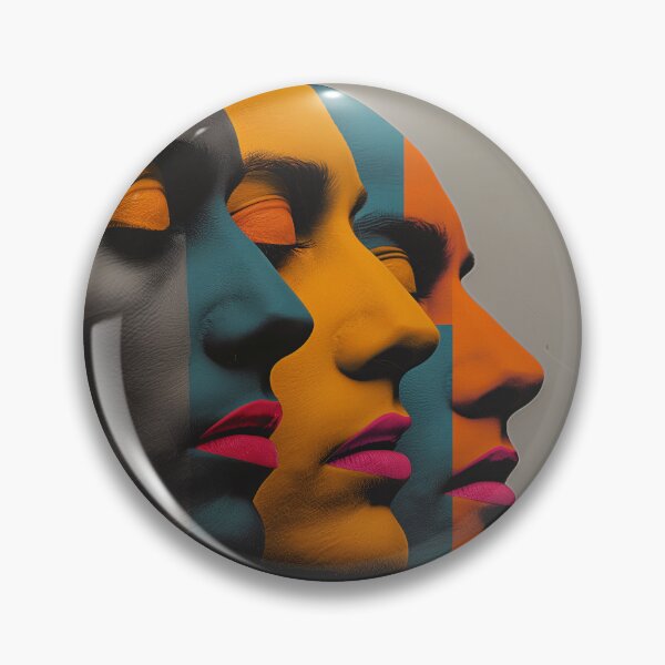 Item preview, Colorful Faces Diversity | Identity Pop Art Portrait Print designed and sold by VUK VESOVIC.