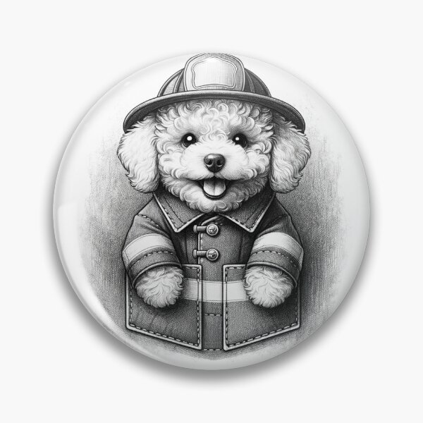 Item preview, Toy Poodle Firefighter designed and sold by toypoodlemom.