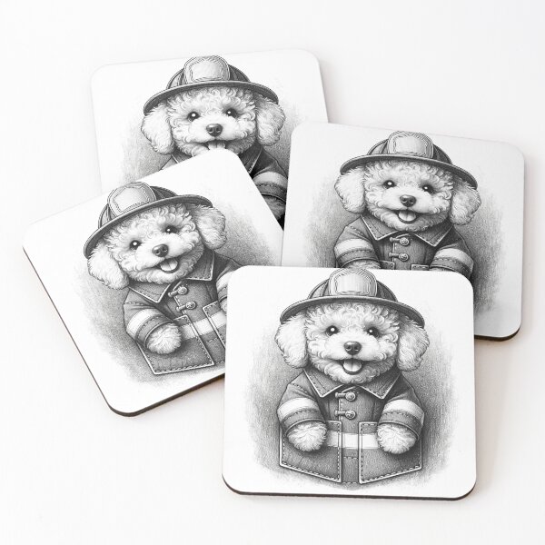 Item preview, Toy Poodle Firefighter designed and sold by toypoodlemom.