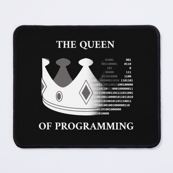 Item preview, The queen of programming white designed and sold by Warrioll.