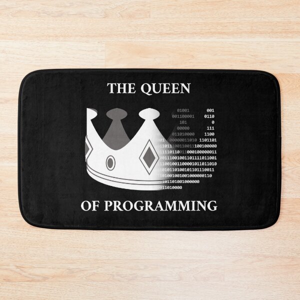 Item preview, The queen of programming white designed and sold by Warrioll.
