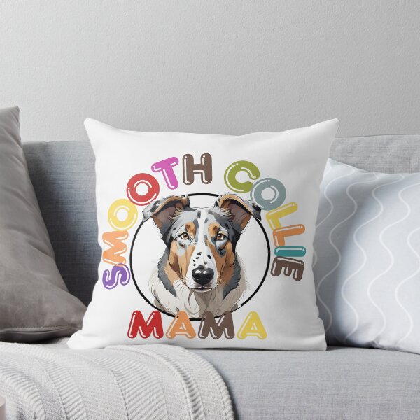 Item preview, Colorful Aesthetic With a Dog Breed Smooth Collie  "Dog Mama" designed and sold by GoodyPaws.