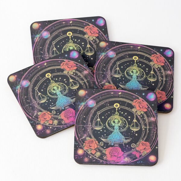 Item preview, Libra, Zodiac Neon Art designed and sold by ZodiBlend.