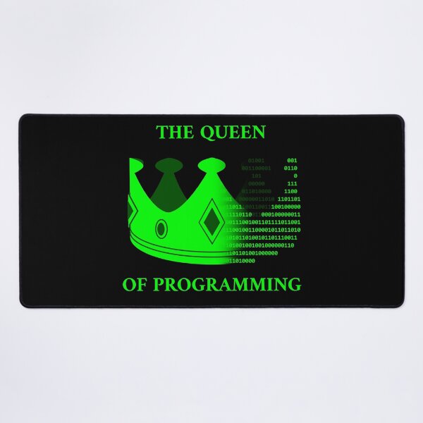 Item preview, The queen of programming green designed and sold by Warrioll.