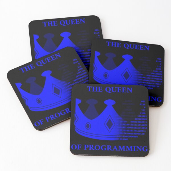 Item preview, The queen of programming blue designed and sold by Warrioll.