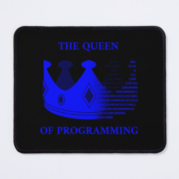 Item preview, The queen of programming blue designed and sold by Warrioll.