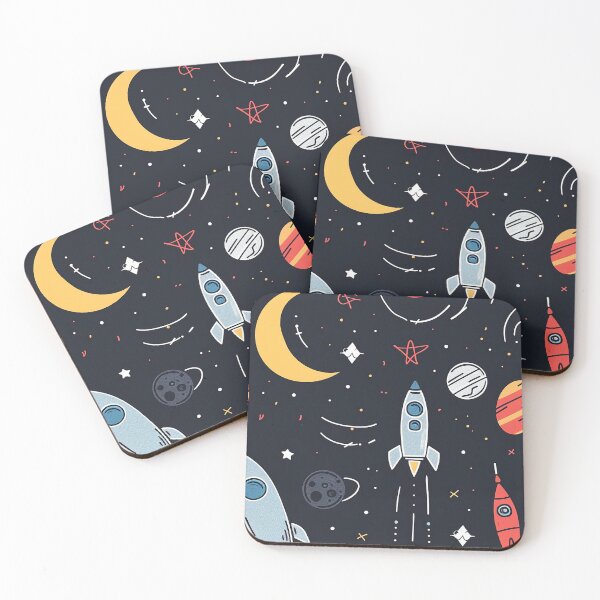 Item preview, Rocket and Planets in Space designed and sold by TrPatternLab.
