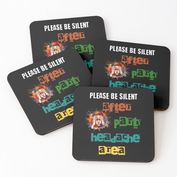 Item preview, Please be silent, after party headache area. Design with funny saying in English designed and sold by Pflugart.