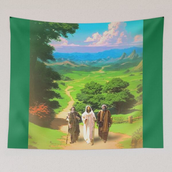 Item preview, Encounter on the Road to Emmaus: Revelation in Green Countryside designed and sold by Sanctum Icons.