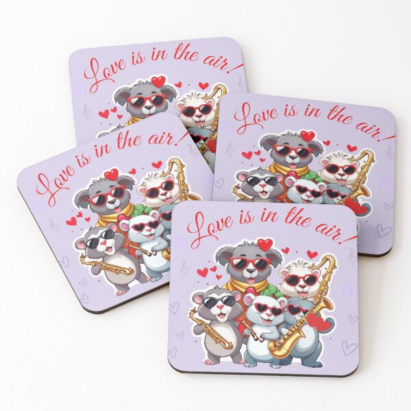 Item preview, Zoo Animals Playing Love Is In The Air designed and sold by LamarrDreams13.