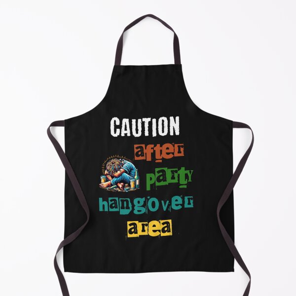 Item preview, Caution, after party hangover area. Design with funny saying in English designed and sold by Pflugart.