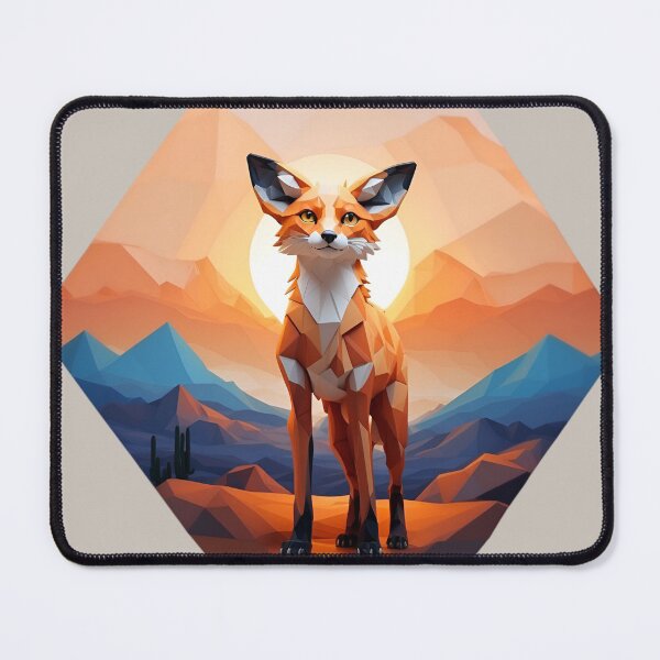 Item preview, Beautiful Young Fox / Geometrical Art designed and sold by PolygonPinnacle.