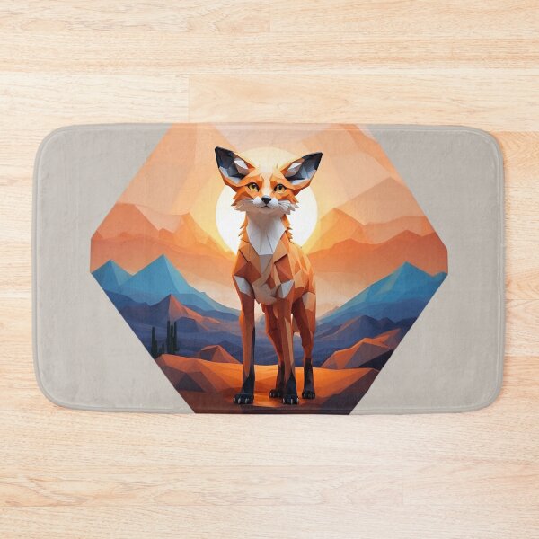 Item preview, Beautiful Young Fox / Geometrical Art designed and sold by PolygonPinnacle.