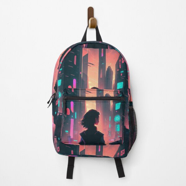 Item preview, Futuristic Cyberpunk Cityscape designed and sold by ShopMaxiDesigns.
