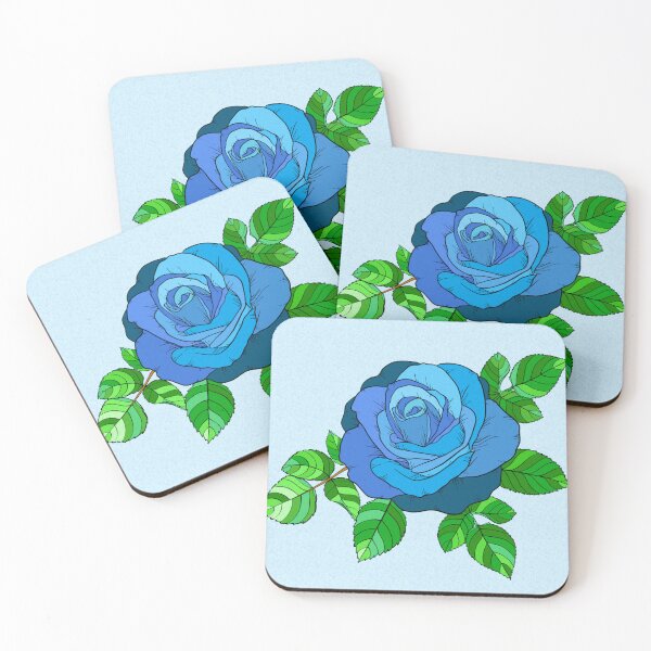 Item preview, Blue roses watercolor art designed and sold by zorkaa1.