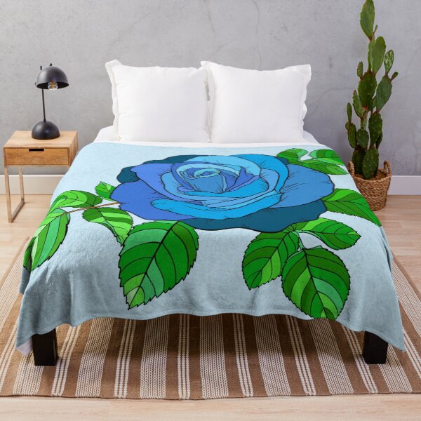 Item preview, Blue roses watercolor art designed and sold by zorkaa1.