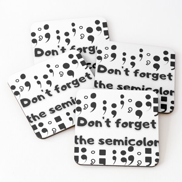 Item preview, Don't forget the semicolon designed and sold by LuxProCoolShirt.
